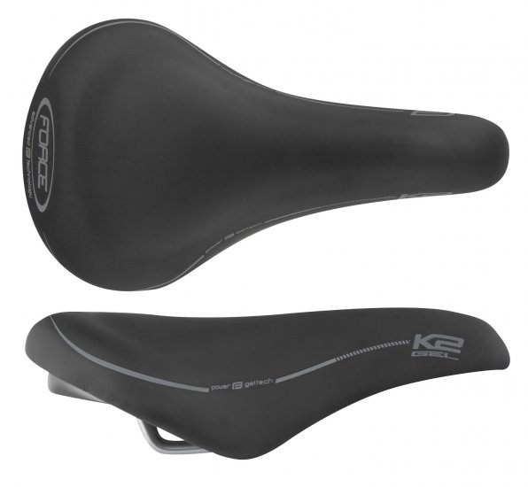 Force / sedlo FORCE K2 GEL , ern - Kliknutm na obrzek zavete