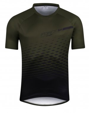 Force / dres FORCE MTB ANGLE kr. rukv, army - DOPRODEJ
