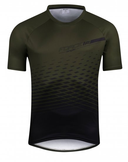 Force / dres FORCE MTB ANGLE kr. rukv, army - DOPRODEJ - Kliknutm na obrzek zavete