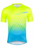 Force / dres FORCE MTB ANGLE kr. rukv, fluo-modr - DOPRODEJ