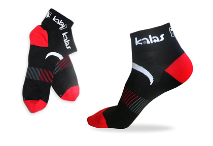 Kalas / Cyklistické ponožky SILVER | černé - DOPRODEJ